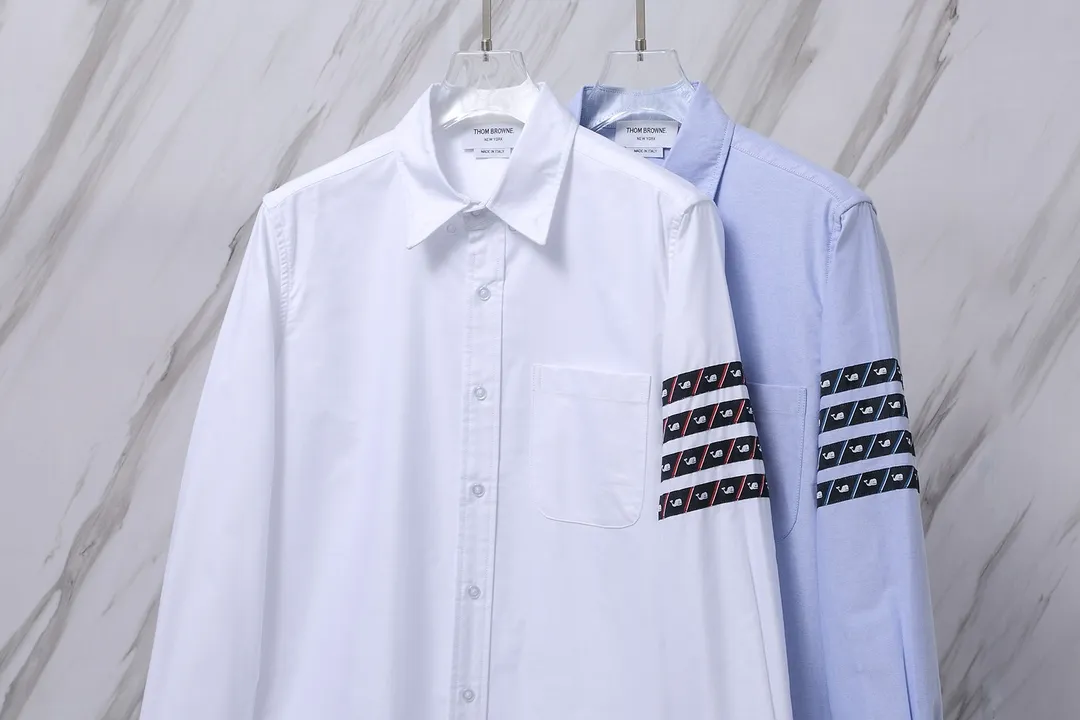 ：513（TBNew Arrival ） THOM BROWNE .TB Classic New Arrival 100% Factory Quality Same Style TB TB + + ：White/Blue Size：0/1/2/3/4